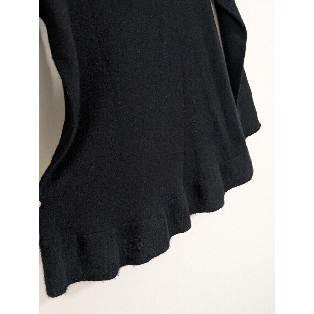 Velvet Graham & Spencer 100% Cashmere Black Turtleneck Sweater Slouchy Relaxed - Picture 8 of 8